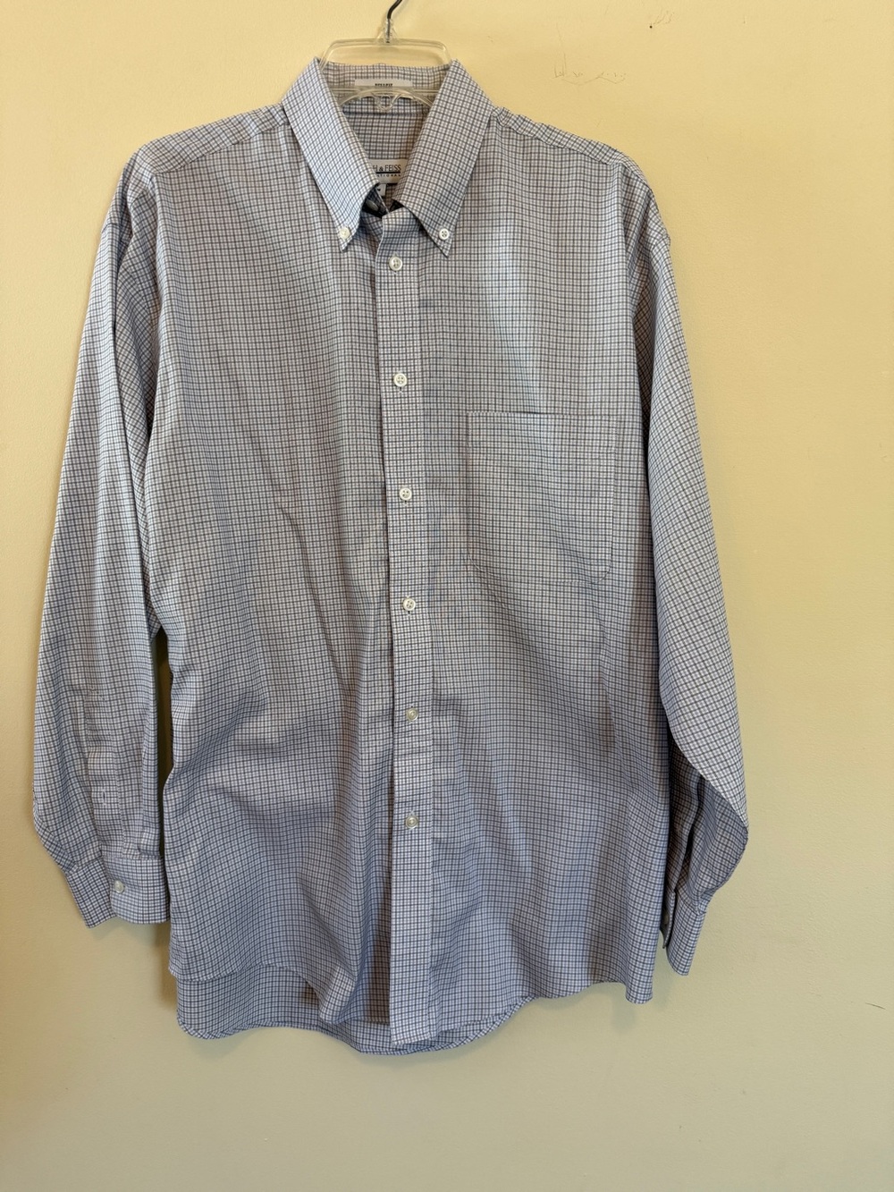 Joseph & Feiss International Button-Down Dress Shirt Medium 2-Ply No Iron Cotton - Picture 3 of 8